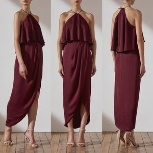 Shona joy halter neck tulip faux wrap dress FINAL PRICE NO OFFER CONSIDERED